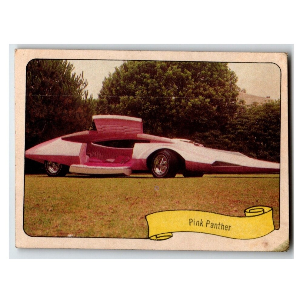 Fleer Pink Panther Showmobile Car Sticker Vintage TV Series George Barris